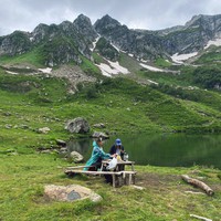 Фото отзыва 1: экскурсия "Поход-практика с антропологом к озеру Мзы в Абхазии" Фото отзыва 1: экскурсия "Поход-практика с антропологом к озеру Мзы в Абхазии"