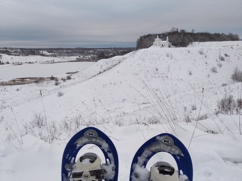 На снегоступах по Изборским холмам (9/9)