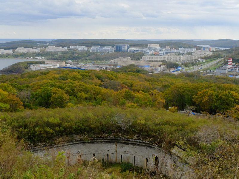 Мыс Тобизина и форты острова Русский