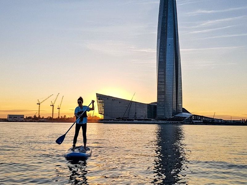 Питерский закат на sup-борде (8/9)