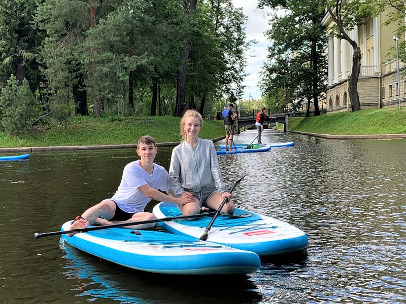 Питерский закат на sup-борде (7/9)