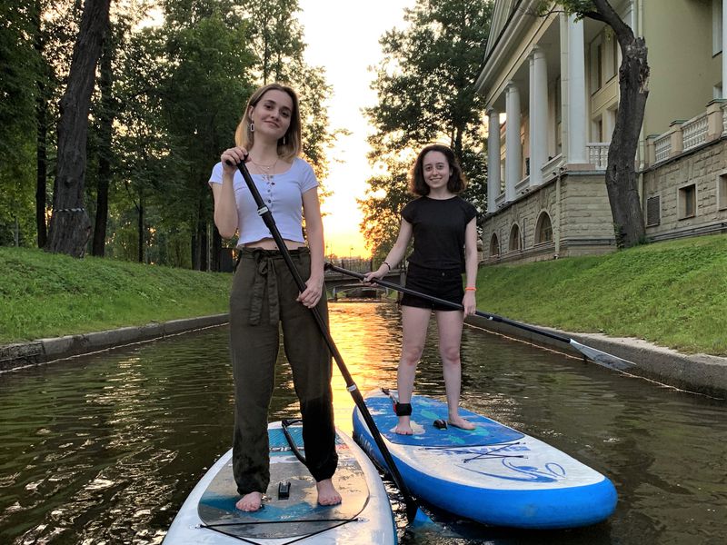 Питерский закат на sup-борде (3/9)