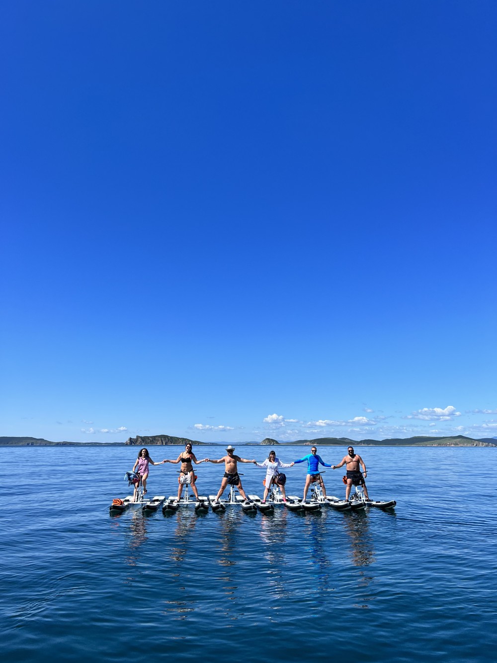 Морская прогулка на водном велосипеде в мини-группе