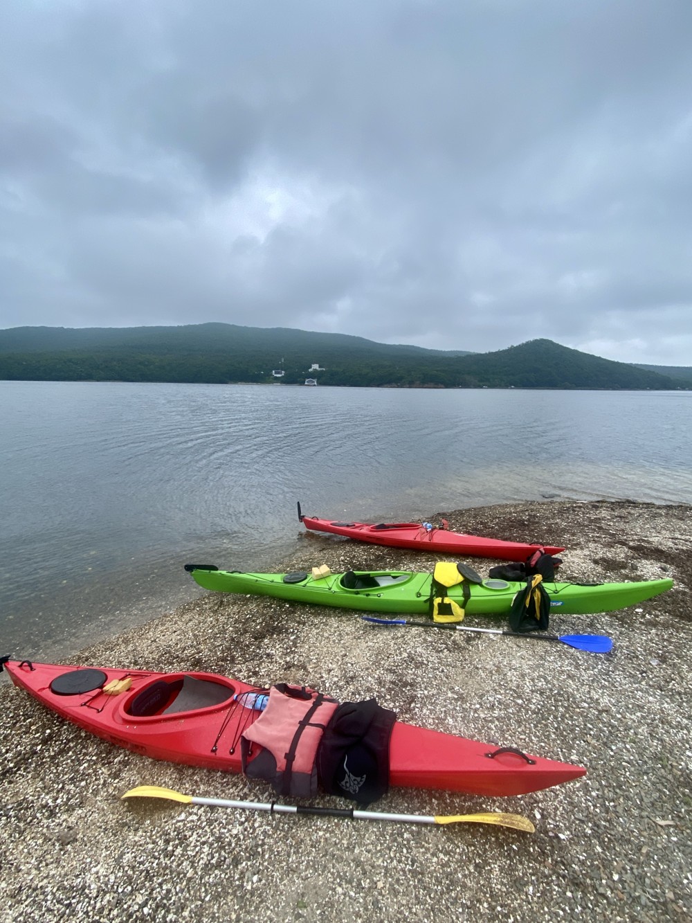 Прогулка на каяках по Японскому морю