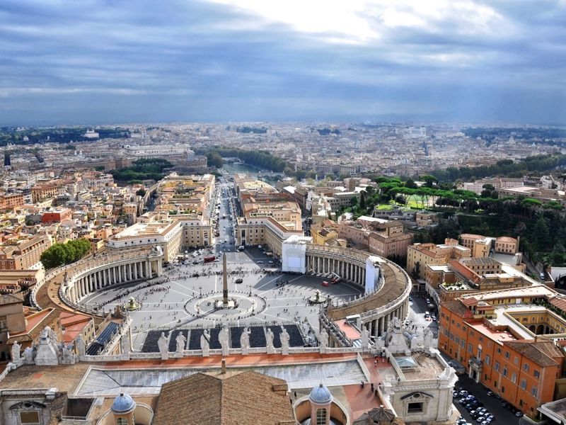 Утренний Рим с купола Собора Святого Петра (7/7)