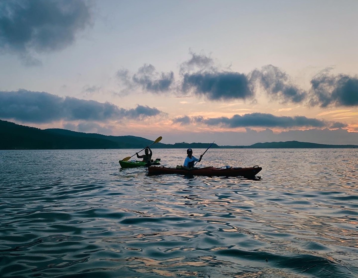 Прогулка на каяках по Японскому морю