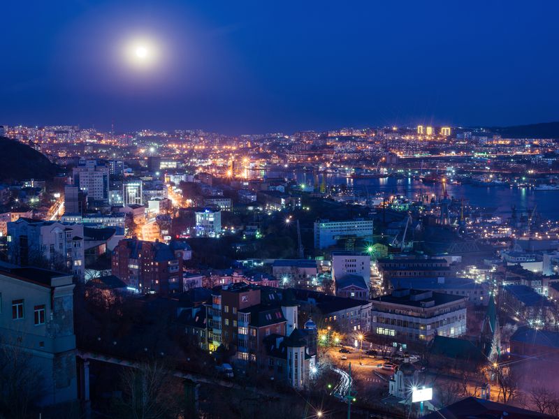 Фото Вечерний Владивосток