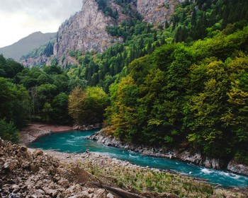 Поездка к водопаду, прогулка по лесу, купание в озере, баня