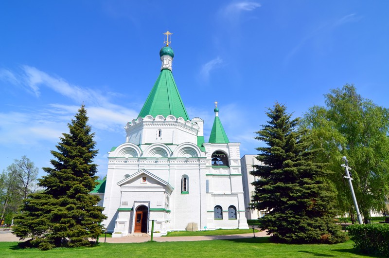 Вечерний Нижегородский кремль с подъёмом на колокольню